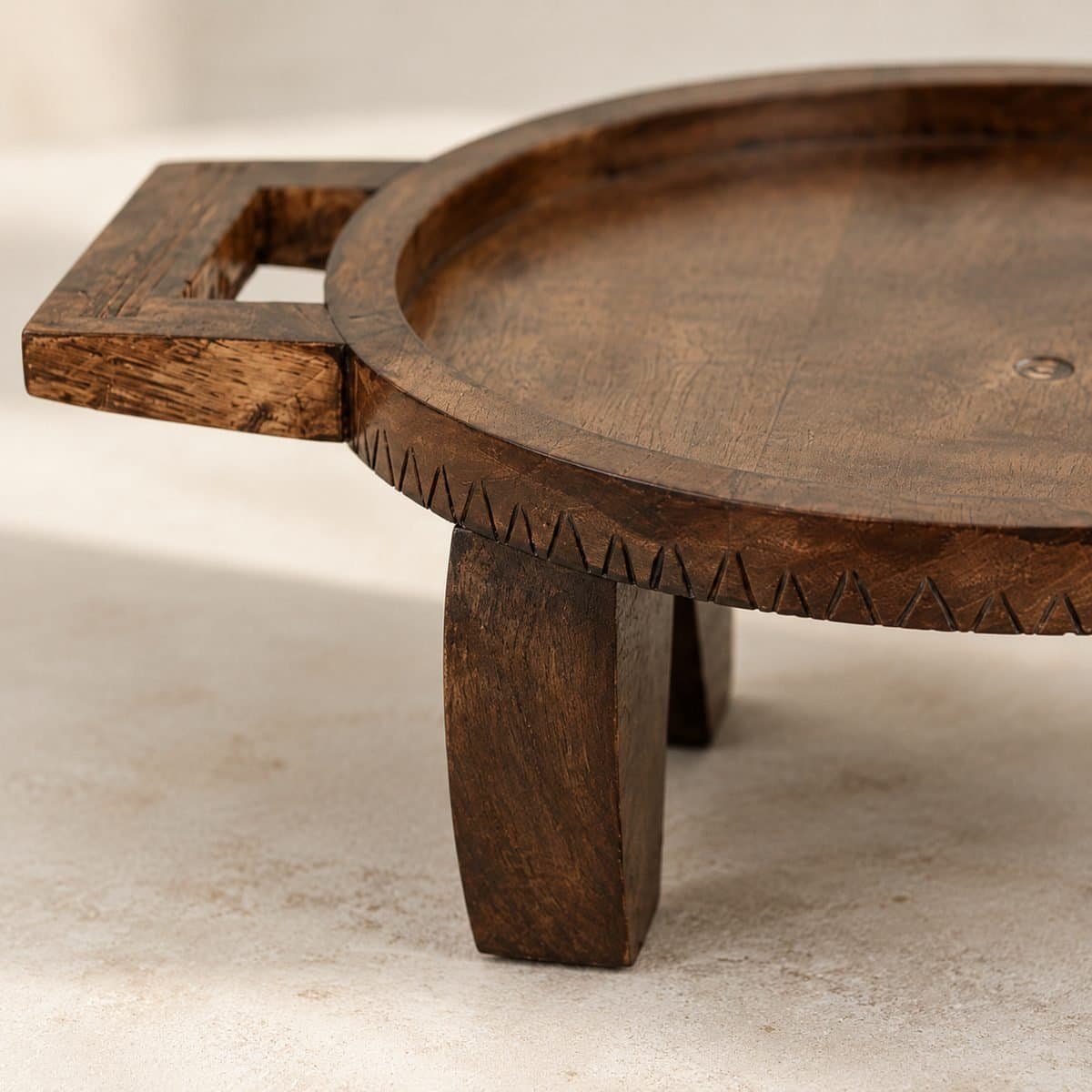 Mango Wood Footed Tray Riser Set of 2 view 5