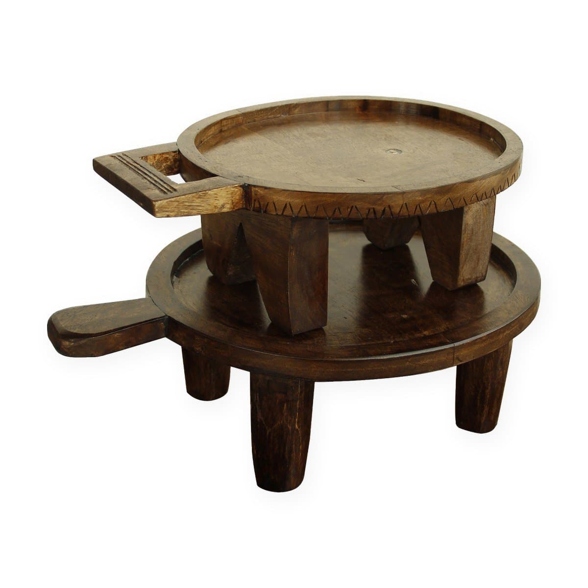 Mango Wood Footed Tray Riser Set of 2 view 6