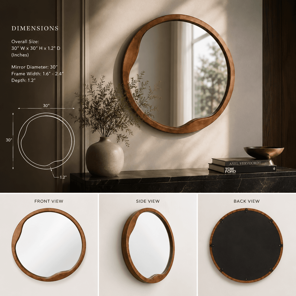 Venetian Sunburst Wall Mirror view 5